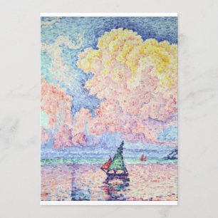Invitación Paul Signac - La nube rosa, Antibes, 1916