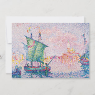 Invitación Paul Signac - Venecia, la nube rosa