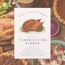 Pavo Asado de Acción de Gracias Feast & Give Thank
