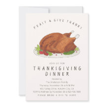 Pavo Asado de Acción de Gracias Feast & Give Thank