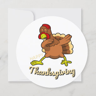 Invitación pavo de los dabbing