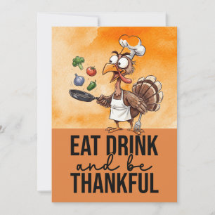 Invitación Pavo para Acción de Gracias