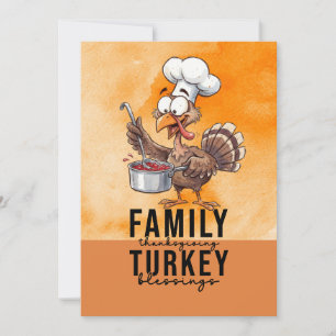 Invitación Pavo para Acción de Gracias