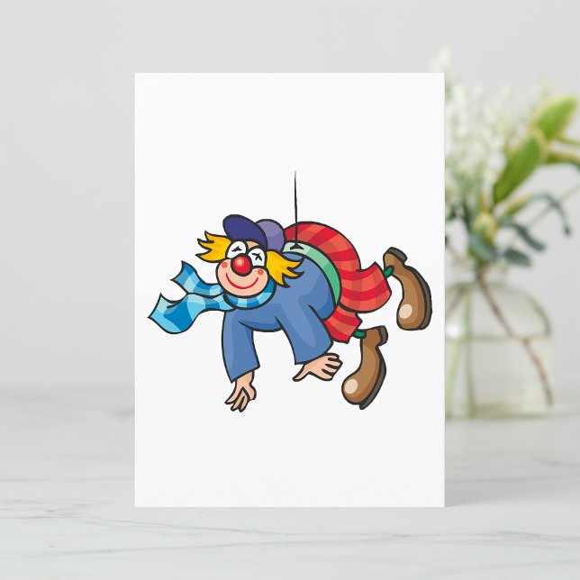 Invitación Payaso Cómico Colgado Boca Abajo (Subido por el creador)