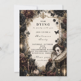 Invitación Payaso Encantado Disfraz de Halloween