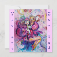 PAYASO MUSICAL ,rosa azul