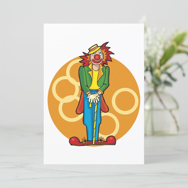 Invitación Payaso Personalizado caprichoso con colores brilla (Subido por el creador)
