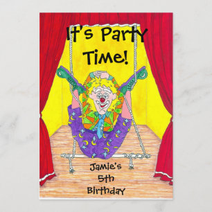 Invitación Payasos