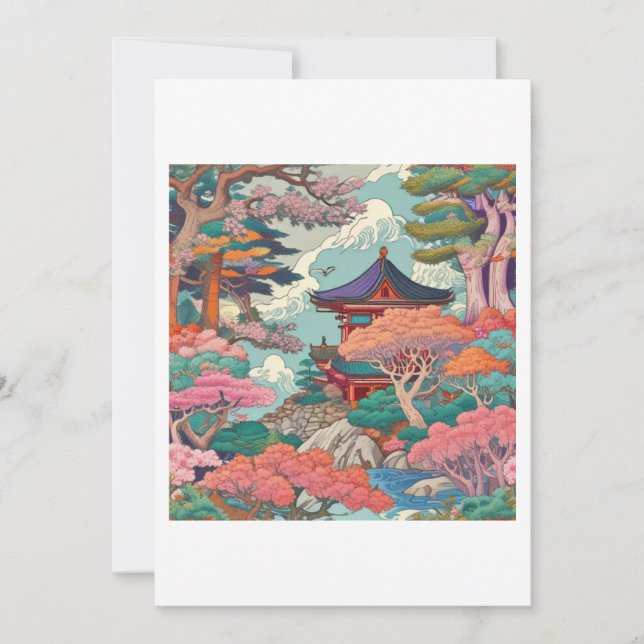 Invitación paysage asiatique  (Anverso)