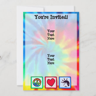 Invitación Paz, amor, egipcios