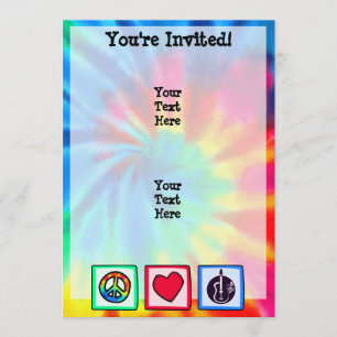 Invitación Paz, amor, guitarras acústicas