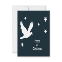Paz En Navidad Con Logotipo Blanco De Paloma En Vu