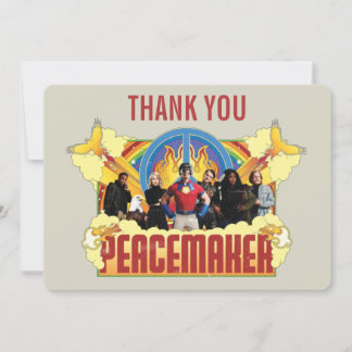 Invitación Peacemaker la serie Cumpleaños Gracias