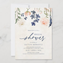 Peach & Blue Bridal Shower Botanage