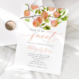 Invitación Peach Bridal Shower