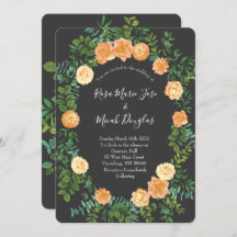 Peach & Charcoal Gray Peony & Rosa Boda Floral
