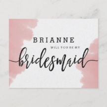 Peach Coral Watercolor Serás Mi Novia