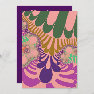 Invitación Peach Rainbow Mod