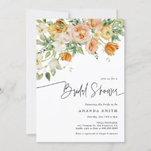 Invitación Peach Rubor Floral Greeneration Summer Bridal Show