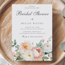 Peaches & Cream Elegant Bridal Shower