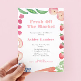 Invitación Peachy Pink Off The Market Bridal Shower