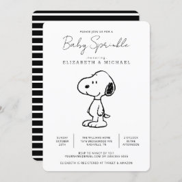 Invitación Peanus Snoopy - Bebé Sprinkle