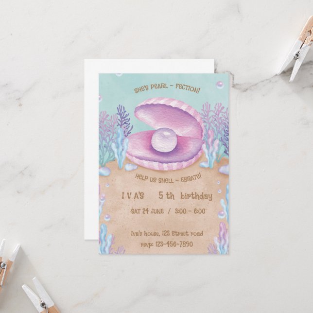 Invitación Pearl-fection (Anverso/Reverso In Situ)