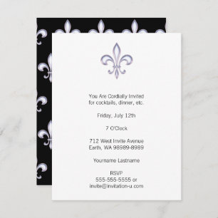 Invitación Pearl Fleur De Lis