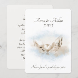 Invitación Pearl In Seashell Boda
