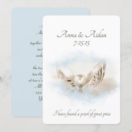 Invitación Pearl In Seashell Boda