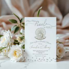 Invitación Pearl & Shell Pearlcore Miss a la ducha nupcial de