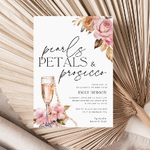 Pearls Petals y Prosecco Floral Bridal Shower