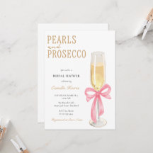 Pearls & Prosecco Ducha Mínima De Novias