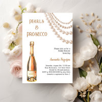 Pearls Prosecco elegante Bridal Shower