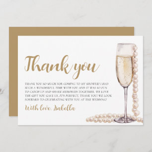 Invitación Pearls y Prosecco Bridal Shower