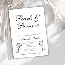 Pearls y Prosecco Elegante fiesta de novias