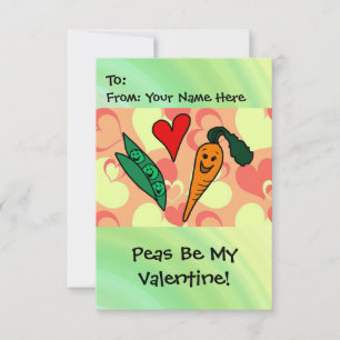 Invitación Peas Be My Valentine