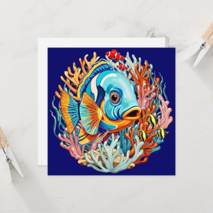 Invitación Peces Tropicales Vibraciones Veraniegas Coloridas