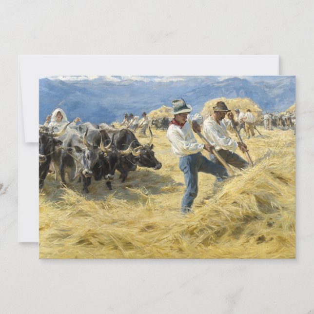 Invitación Peder Severin Kroyer - Amenazas en los Abruzos (Anverso)