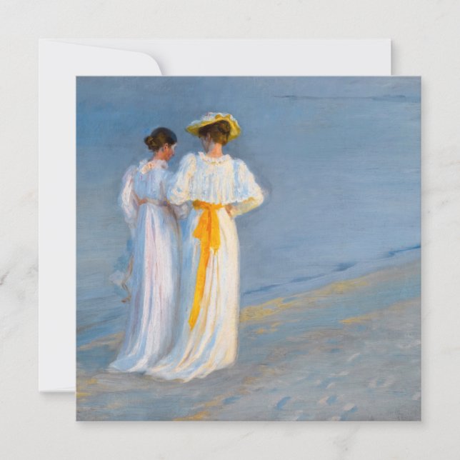 Invitación Peder Severin Kroyer - Anna Ancher y Marie Kroyer (Anverso)