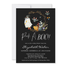 Peek-A-Boo | Pequeño Fantasma Halloween Baby Showe