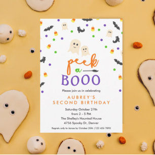Invitación Peek a un Fiesta de cumpleaños aburrido