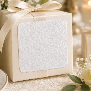 Invitación Pegatina de agradecimiento de boda de encaje elega