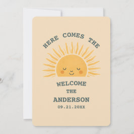 Invitación Pegatina personalizable para baby shower con estil