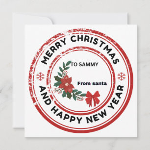 Invitación Pegatinas de navidad