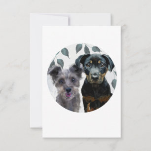 Invitación Pegatinas de Rockie y Lyla de 1,9 cm