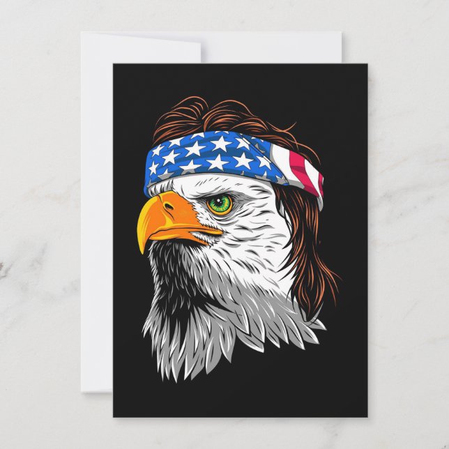 Invitación Peinado Águila Calva USA (Anverso)