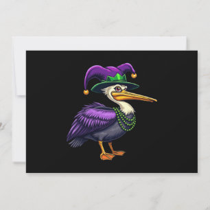 Invitación Pelican Mardi Gras - Diversión de carnaval para am
