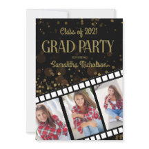 Película de la fiesta de graduación Franja negra D