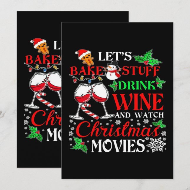 Invitación película de Navidad (Anverso / Reverso)